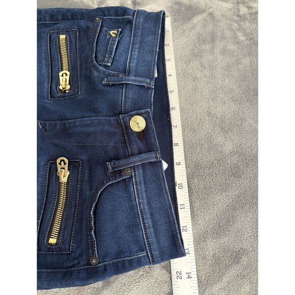 True Religion Women's Halle Mid Rise Super Skinny Jeans 26 Dark Wash USA - Picture 12 of 14